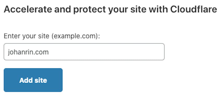 Add your domain